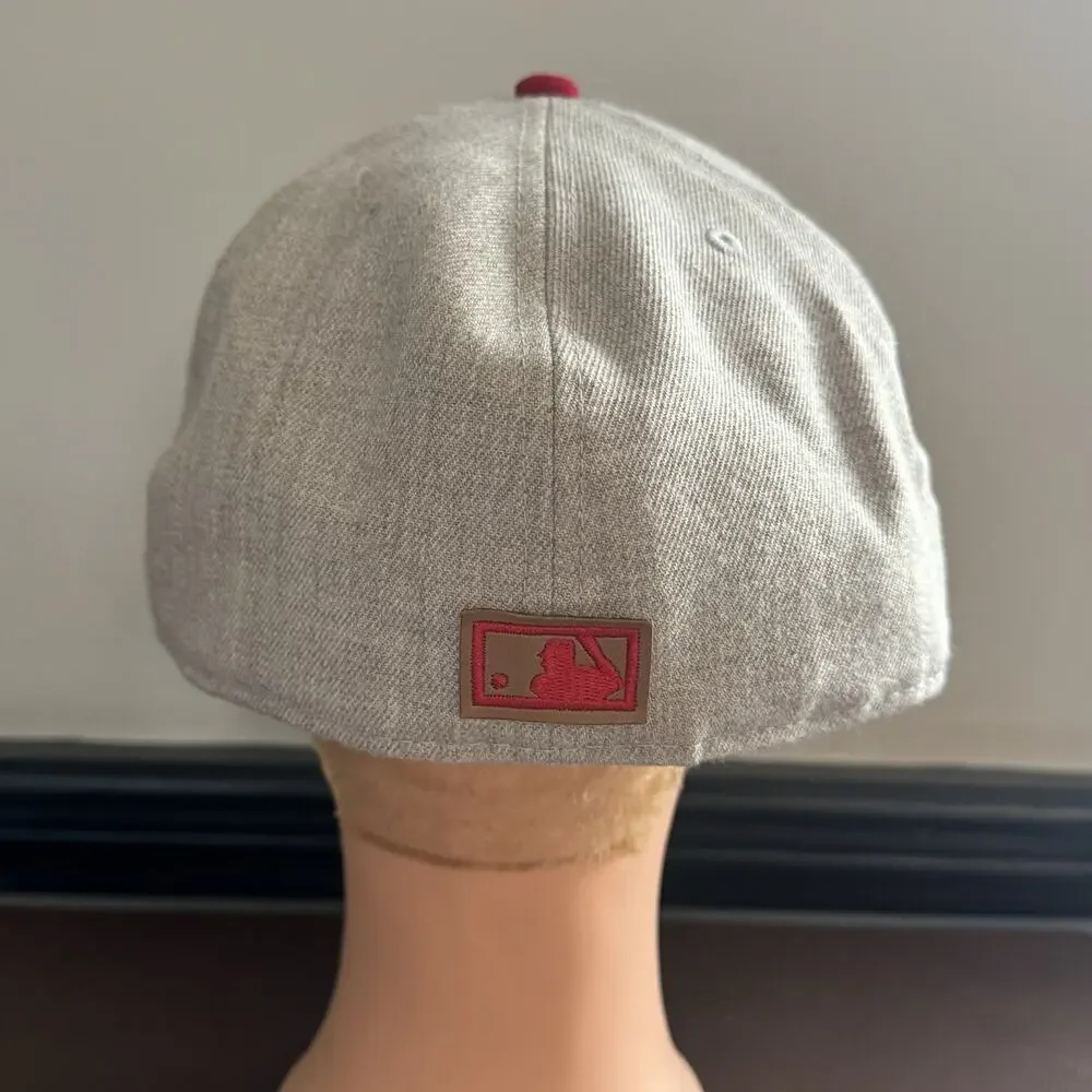 Washington Senators New Era 59Fifty Fitted Hat 7 1/2 Red & Gray